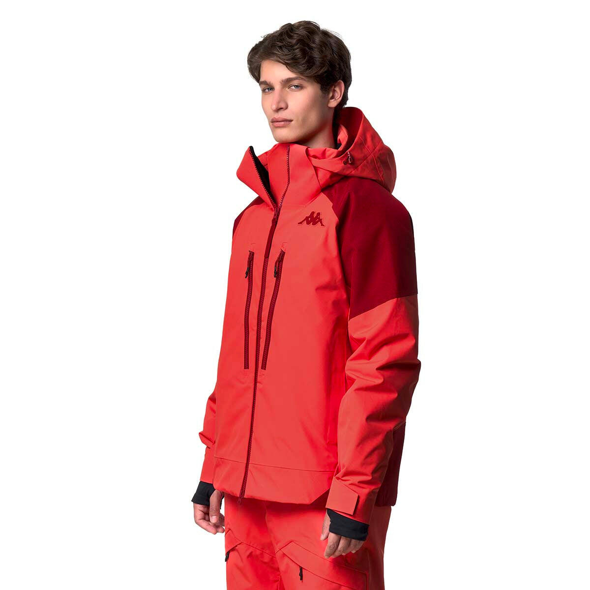 Giubbotto da uomo in poliestere rosso da sci 6/7