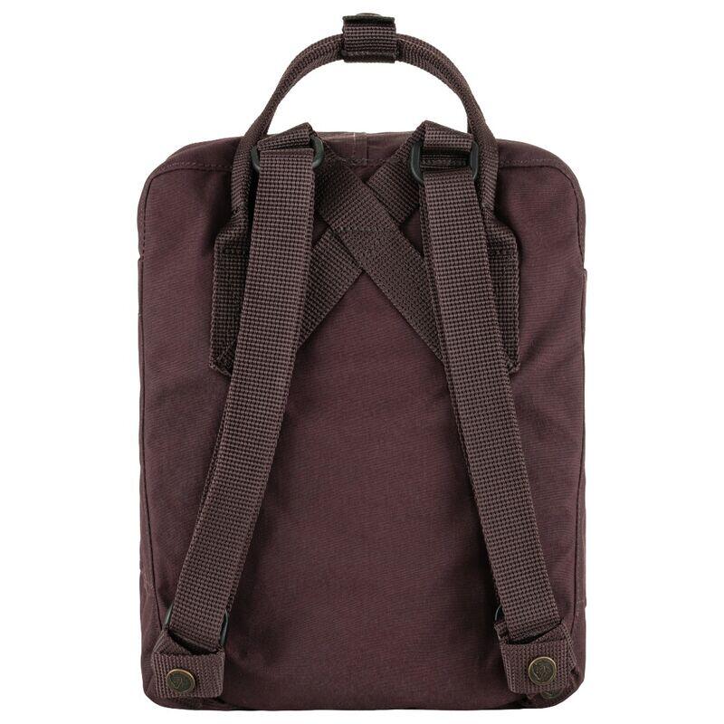 Mochila Granate Fjallraven Kanken Mini Blackberry 7L Versátil y Resistente 3/4