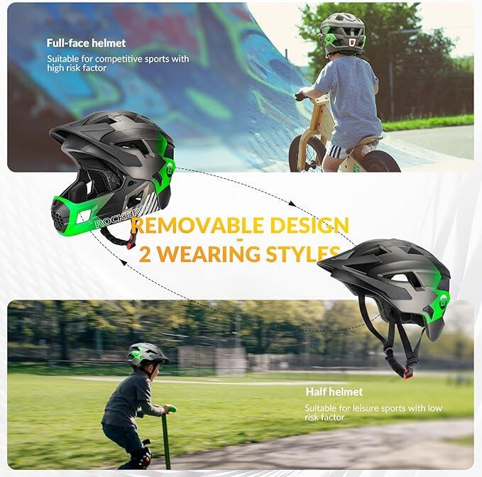 ROCKBROS Fahrrad Integriert Kinderhelm 2/5