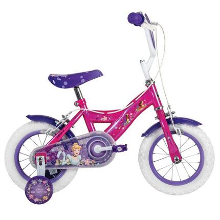 Disney Prinzessinnen Kugellager-Fahrrad für Kinder 12 Zoll – Fahrrad mit Stützrä