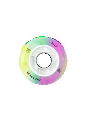 Witte 64mm 82a wielen met led