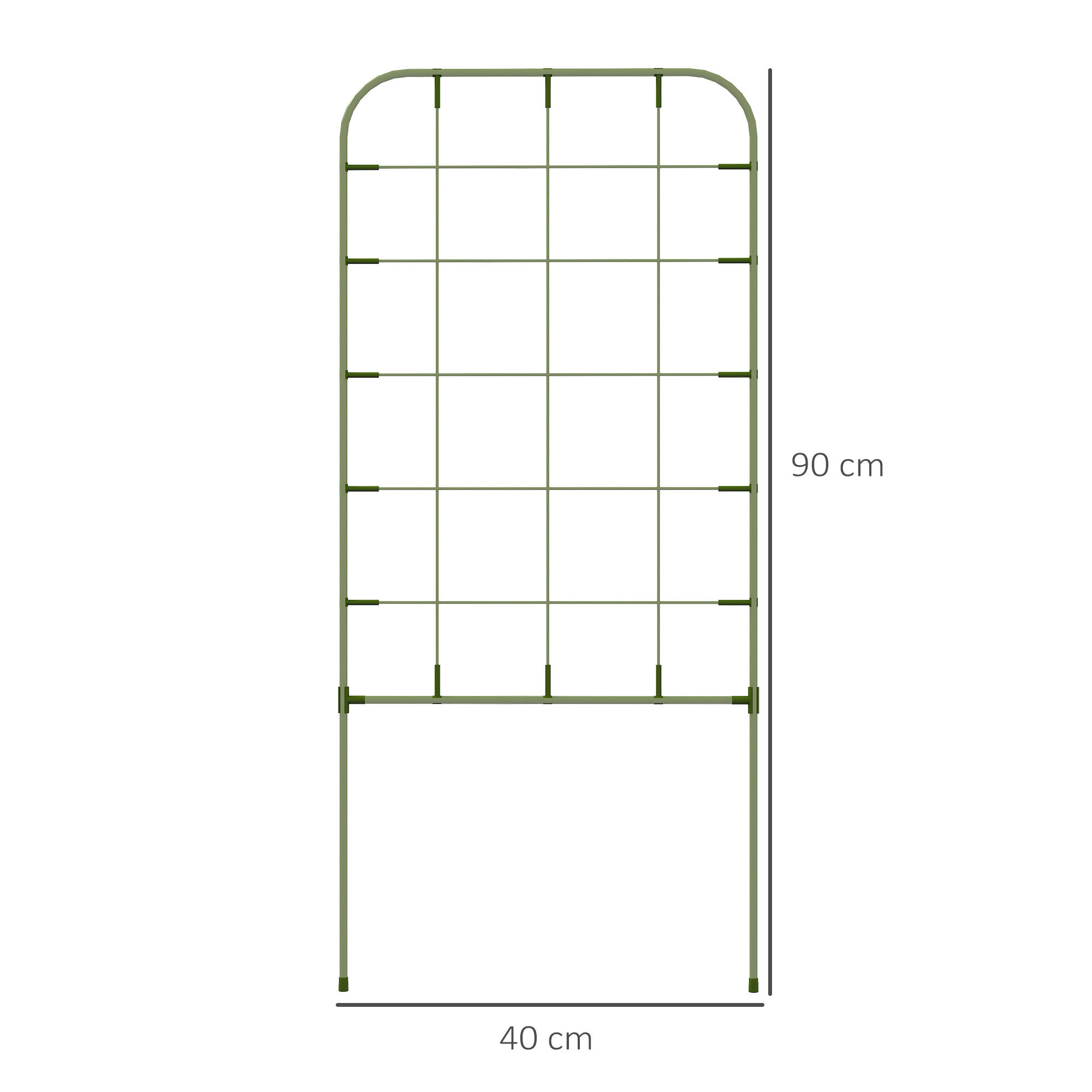 Enrejados de Jardín Outsunny 40x90 cm Verde 3/5