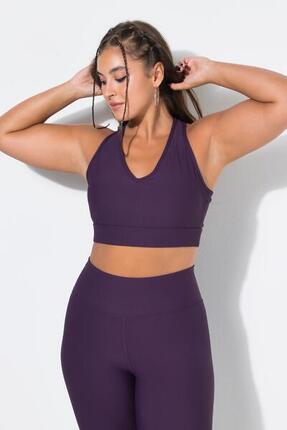 Femme Soutien-gorge en jersey côtelé avec bretelles croisées dans le dos