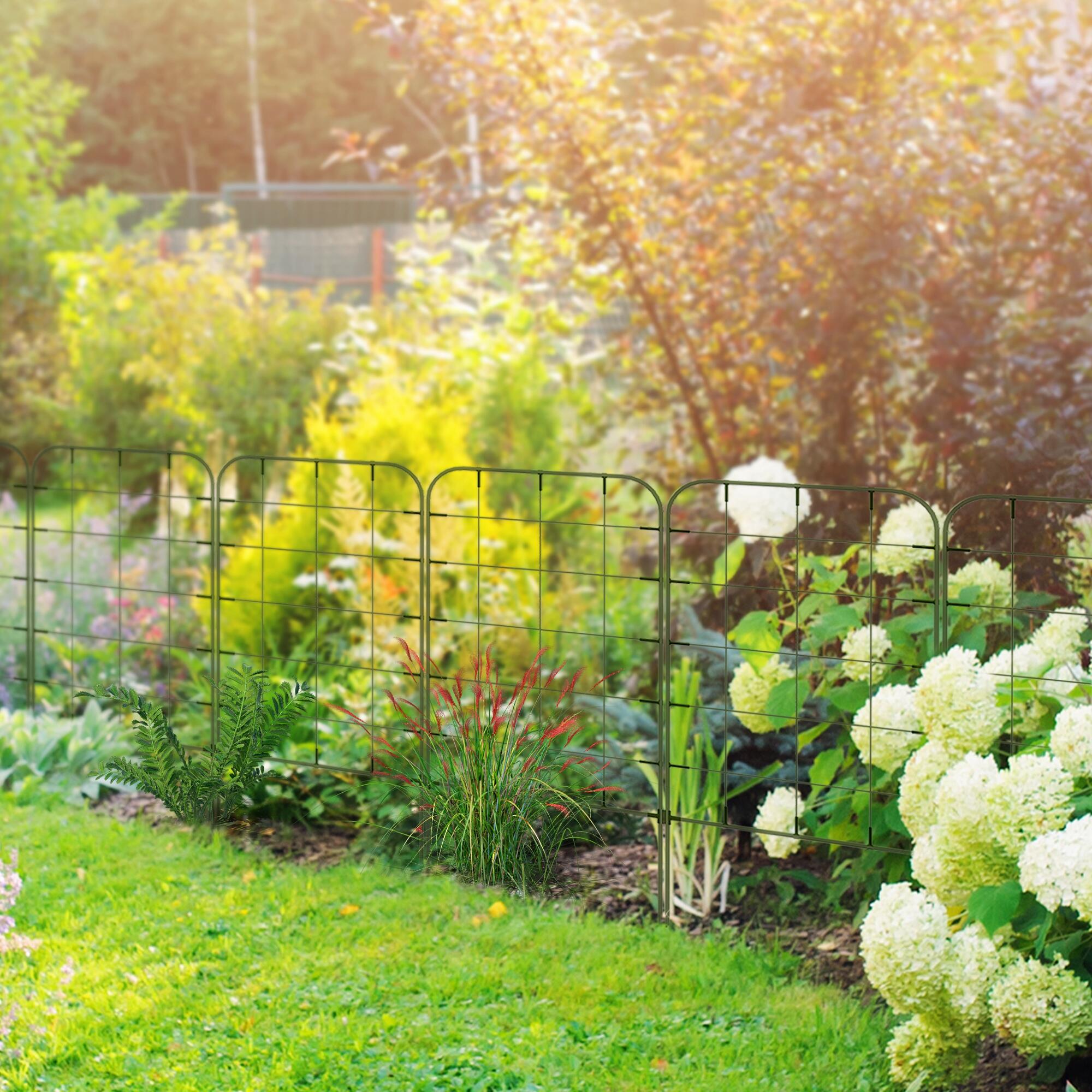 Enrejados de Jardín Outsunny 40x90 cm Verde 2/5