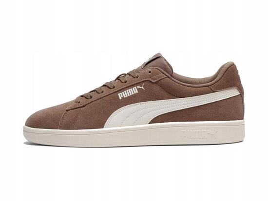 BUTY męskie PUMA SMASH 390984-32 sportowe skórzane zamsz brązowe 40,5