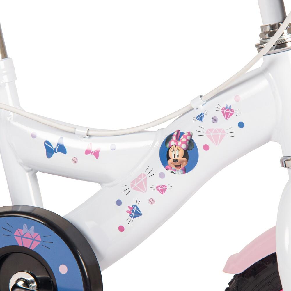Disney Minnie Kugellager-Fahrrad für Kinder 12 Zoll – Fahrrad mit Stützrädern 3/6
