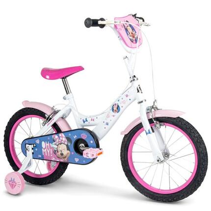 Disney Minnie Kugellager-Fahrrad für Kinder 16 Zoll – Fahrrad mit Stützrädern