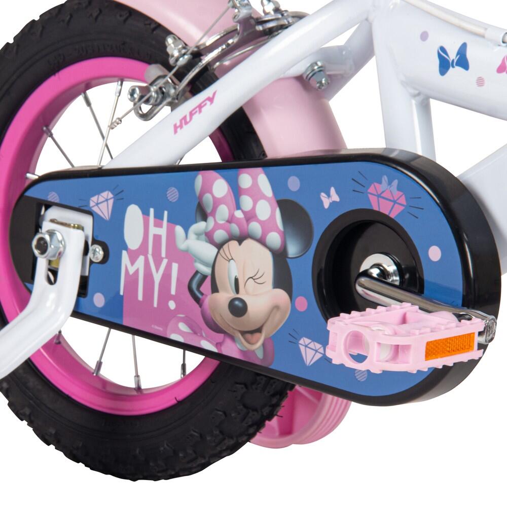 Disney Minnie Kugellager-Fahrrad für Kinder 12 Zoll – Fahrrad mit Stützrädern 4/6