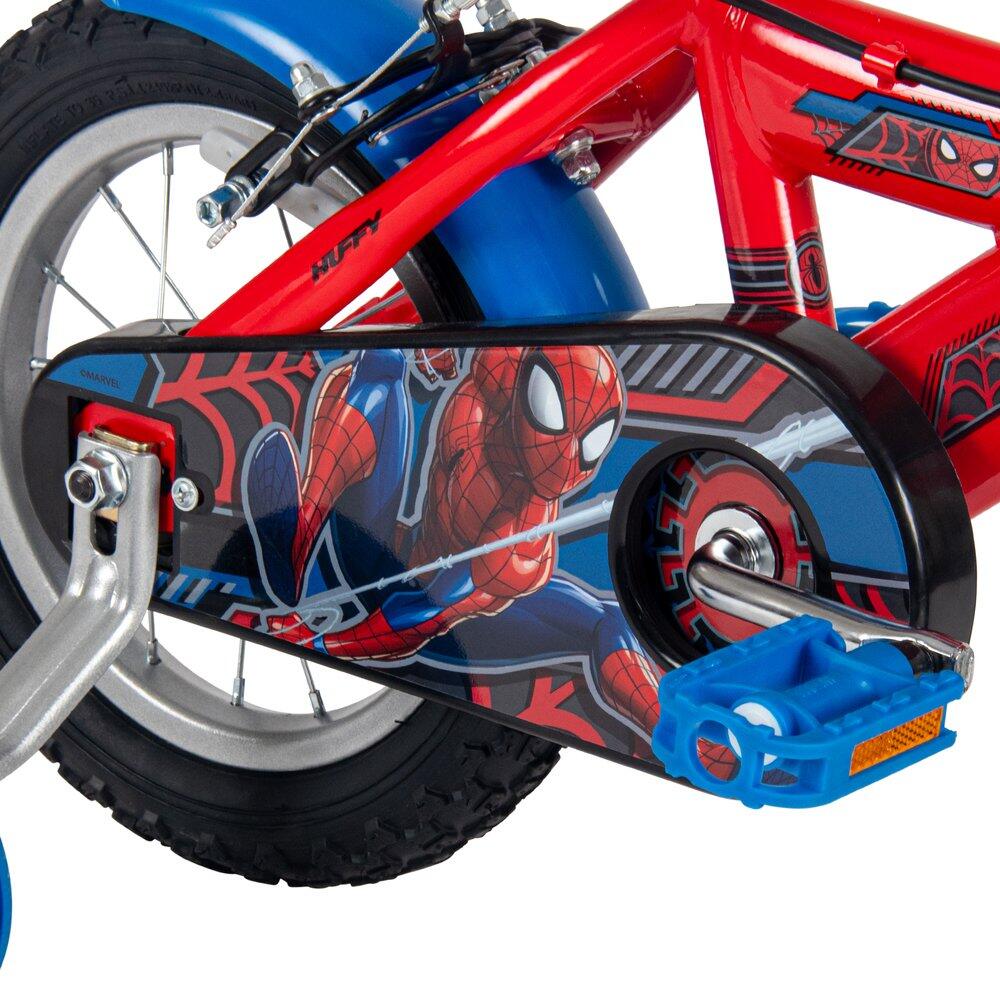 Spider-Man Bicicleta de bolas para niños 12 pulgadas – Bici con ruedas estabiliz 3/6