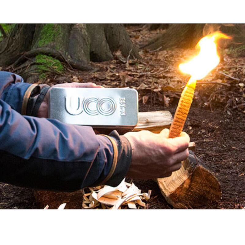 Boîte métallique de 9 allumes feu longue durée en biocombustible Uco 5/5