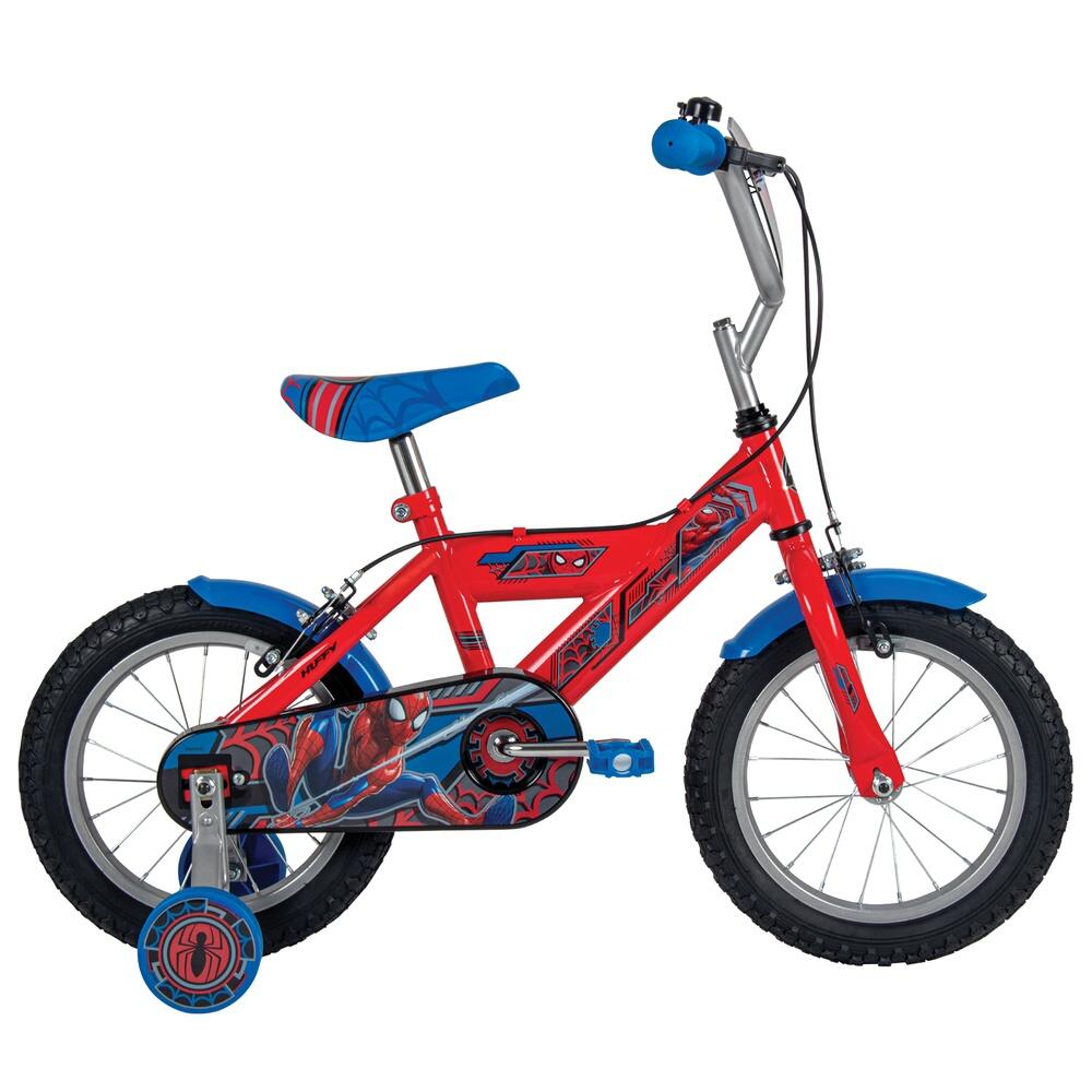 Spider-Man Bicicleta de bolas para niños 14 pulgadas – Bici con ruedas estabiliz 2/6