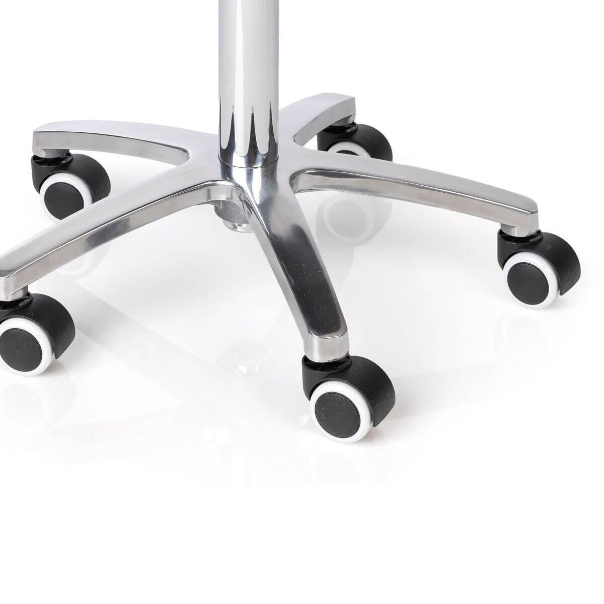 Banco Ergonómico com Rodas e Base em Alumínio 4/5