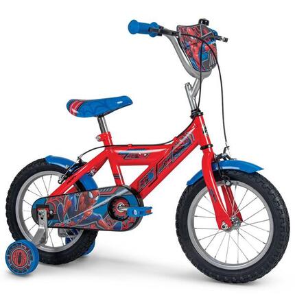Spider-Man Kugellager-Fahrrad für Kinder 14 Zoll – Fahrrad mit Stützrädern