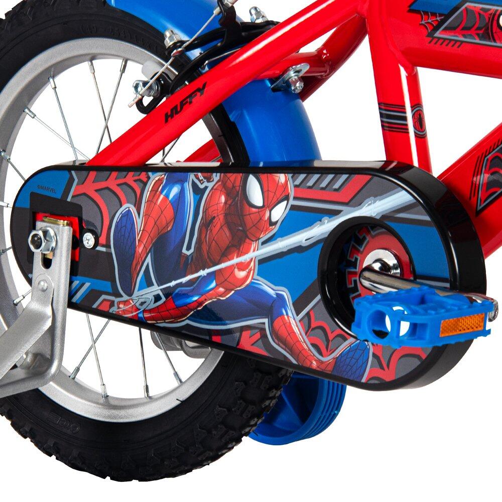 Spider-Man Bicicleta de bolas para niños 14 pulgadas – Bici con ruedas estabiliz 4/6