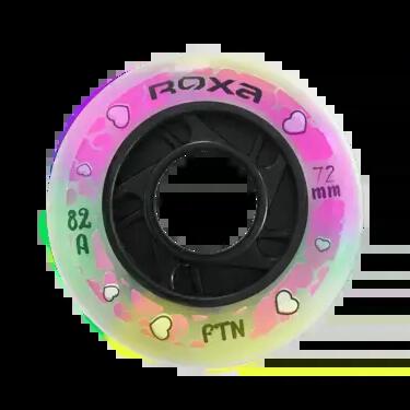 72mm 82A Black LED Wheels