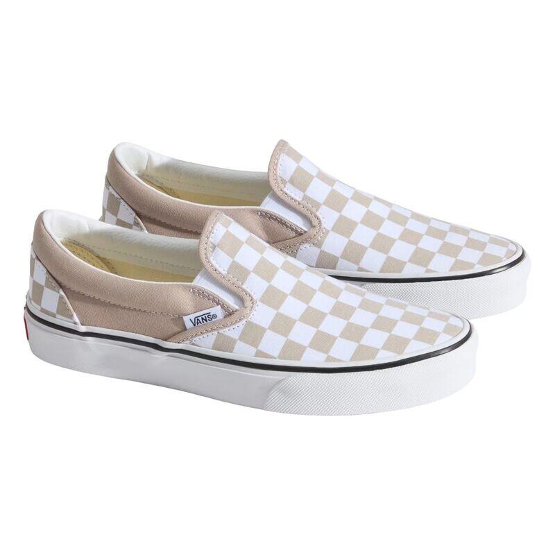 Zapatillas Beige de Cuadros Vans Classic Slip-On Checkerboard de Estilo Informal 2/4