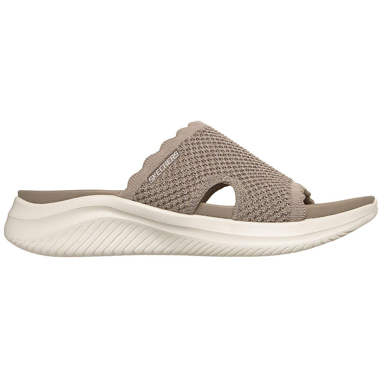 Slaan Skechers Ultra Flex 3.0 Sandal-bring I, Beige, Dames 3/5