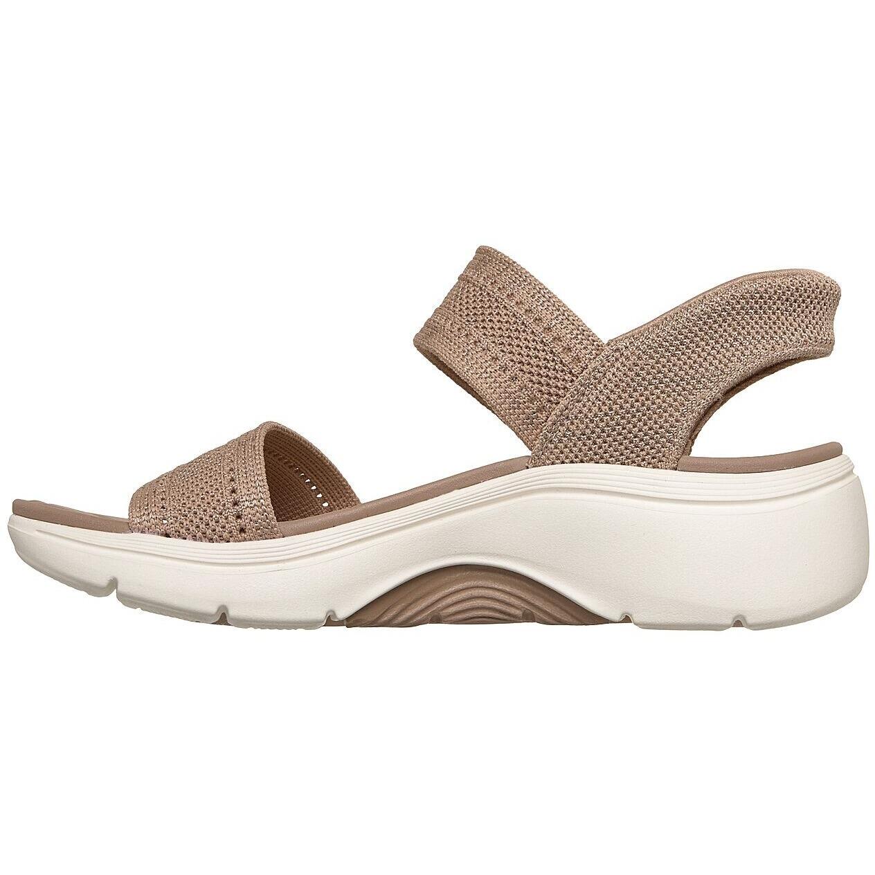 Sandalen Skechers Go Walk Arch Fit 2.0 Sandal -, Bruin, Dames 5/5