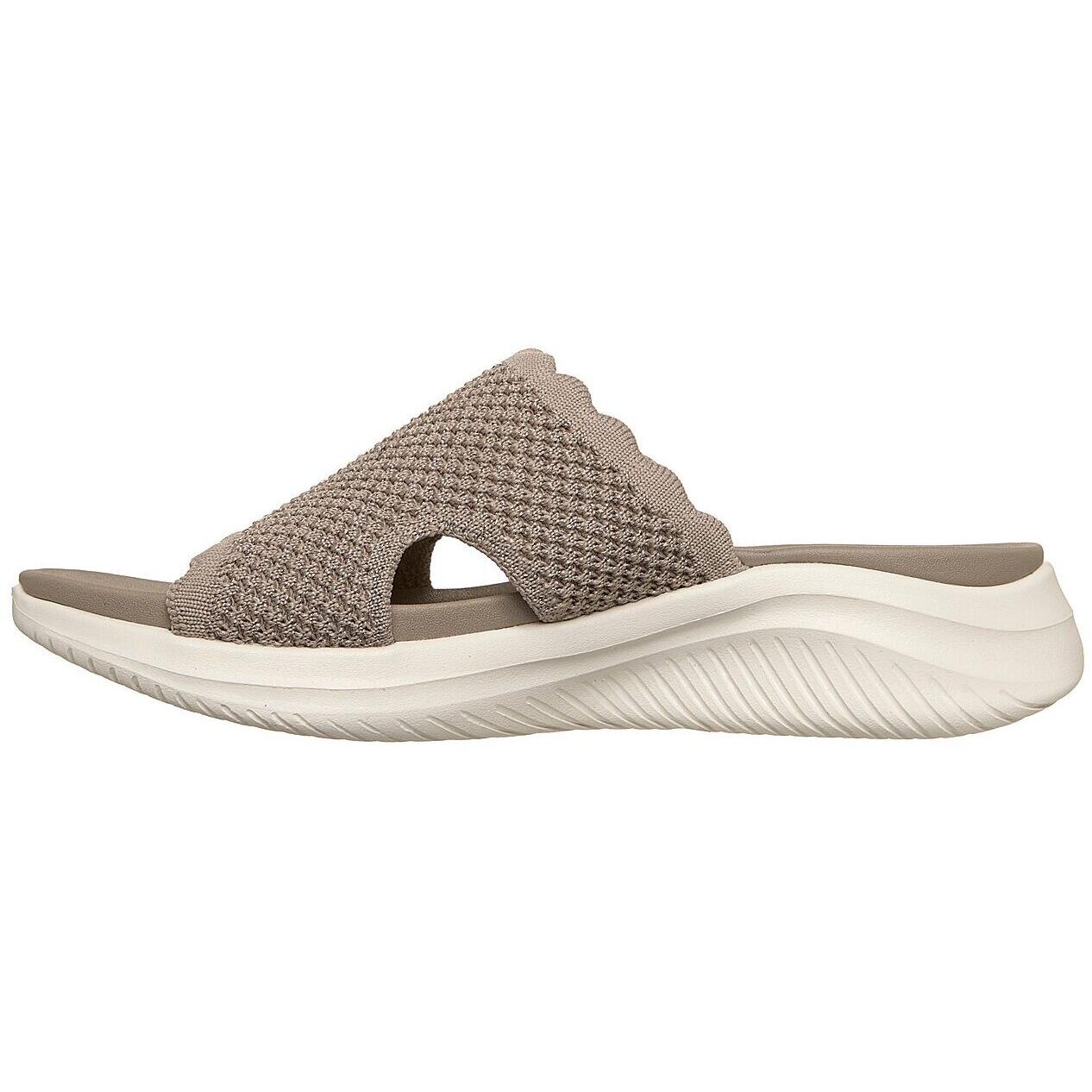 Slaan Skechers Ultra Flex 3.0 Sandal-bring I, Beige, Dames 5/5