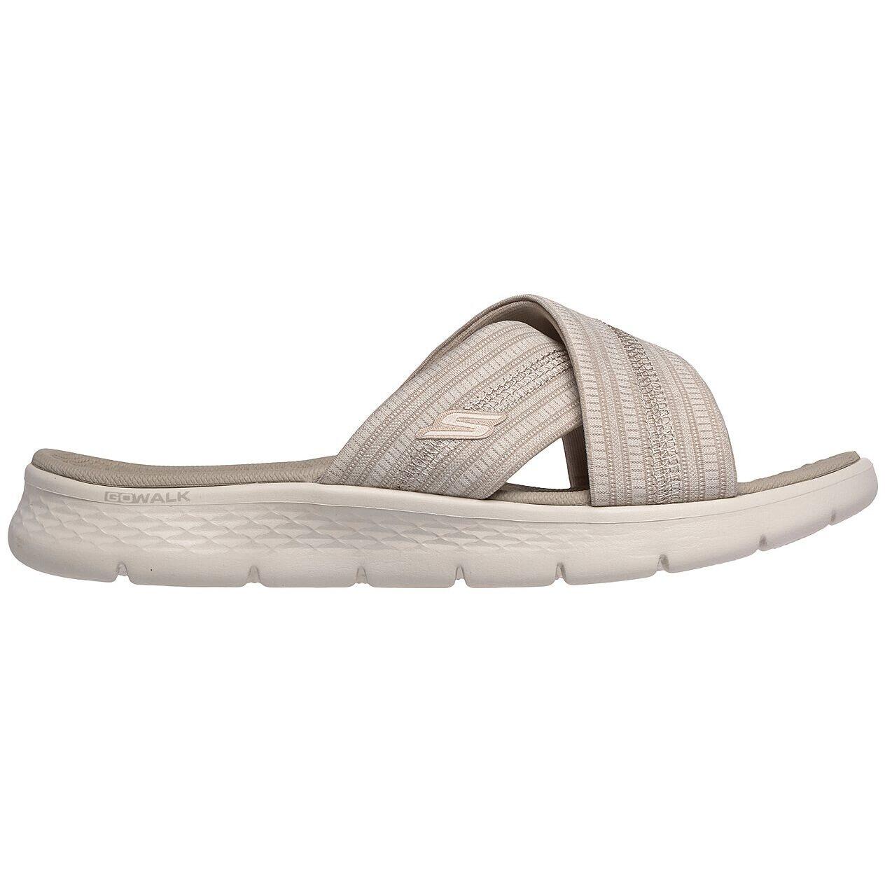 Slaan Skechers Go Walk Flex - Impress, Beige, Dames 3/5
