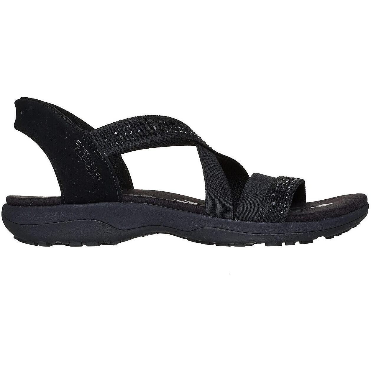 Sandales Skechers Reggae Slim - Summer Sparkle, Noir, Femmes 3/5