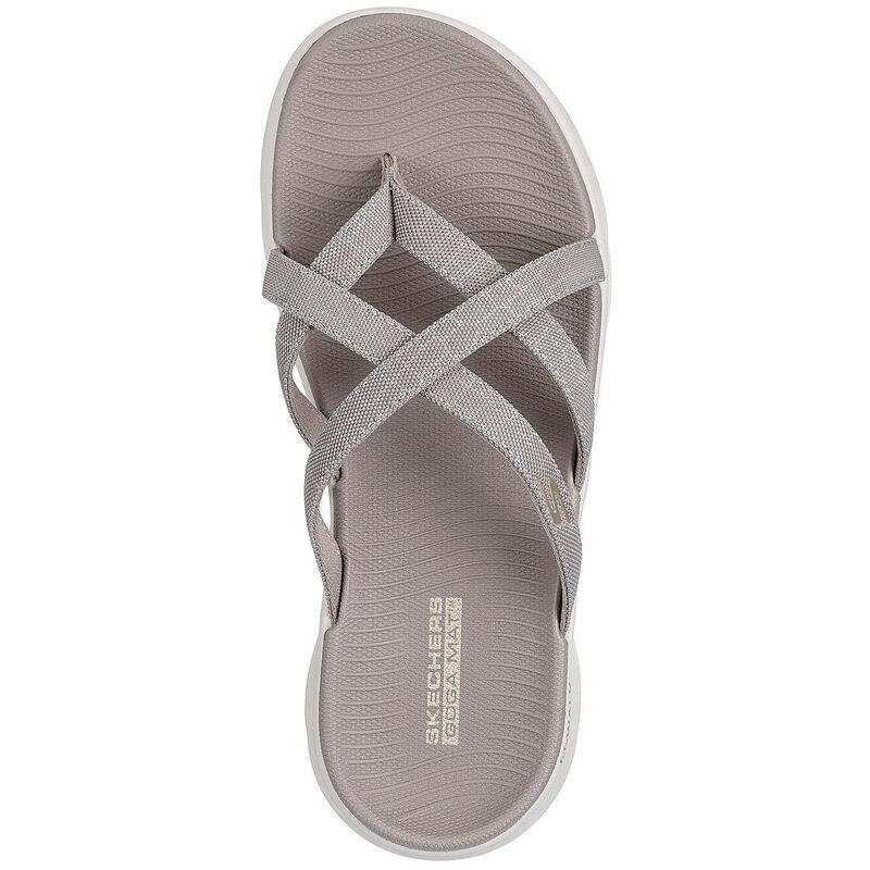 Slapi femei Skechers Go Walk Flex ssselena, Bej