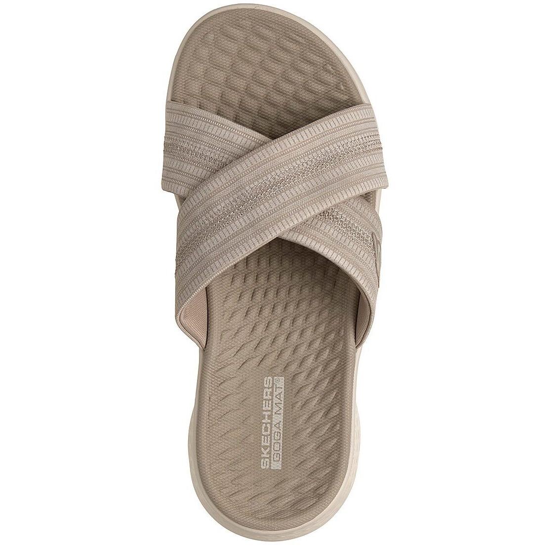Slaan Skechers Go Walk Flex - Impress, Beige, Dames 2/5