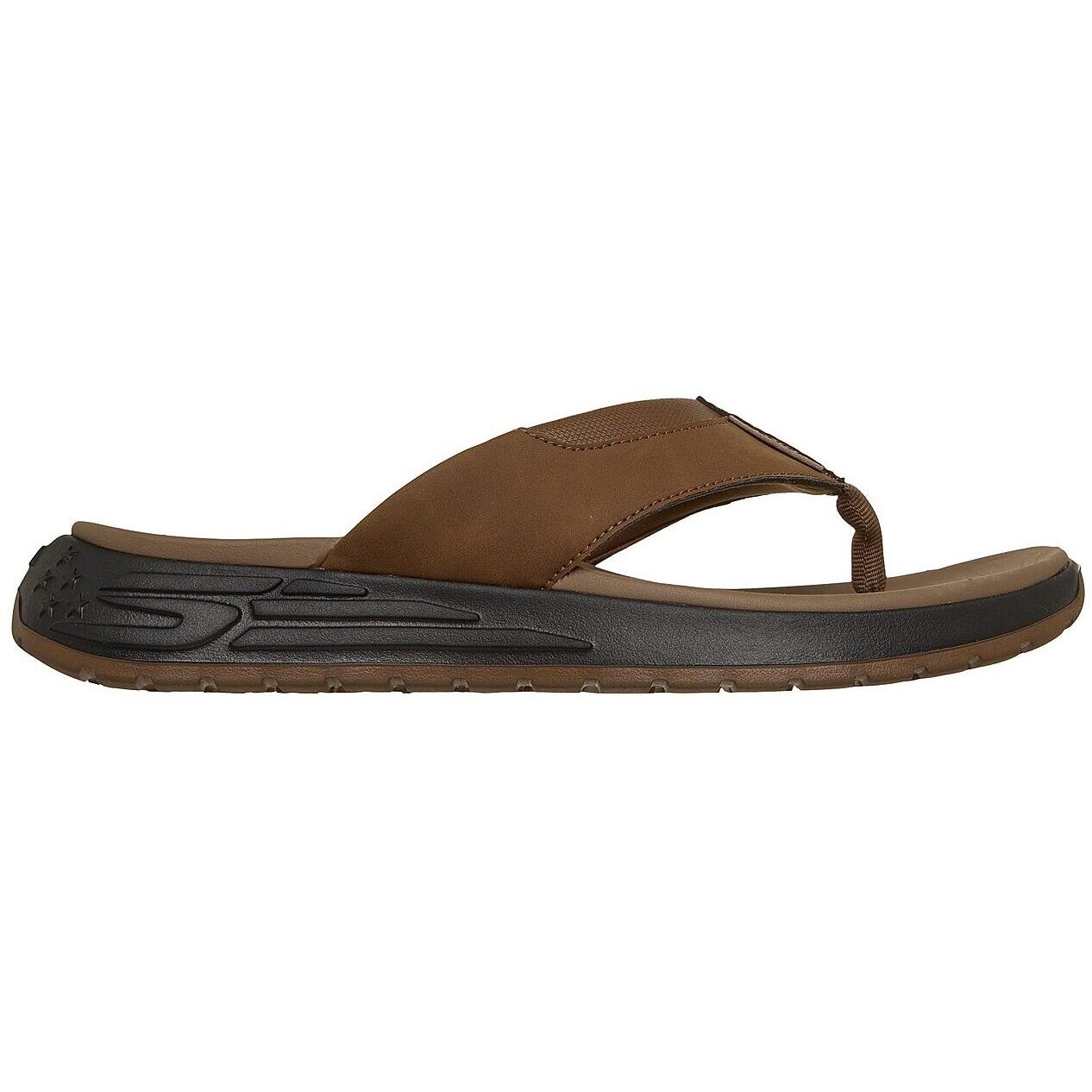 Slaan Skechers Street Retro Jogger-tate, Bruin, Mannen 3/5