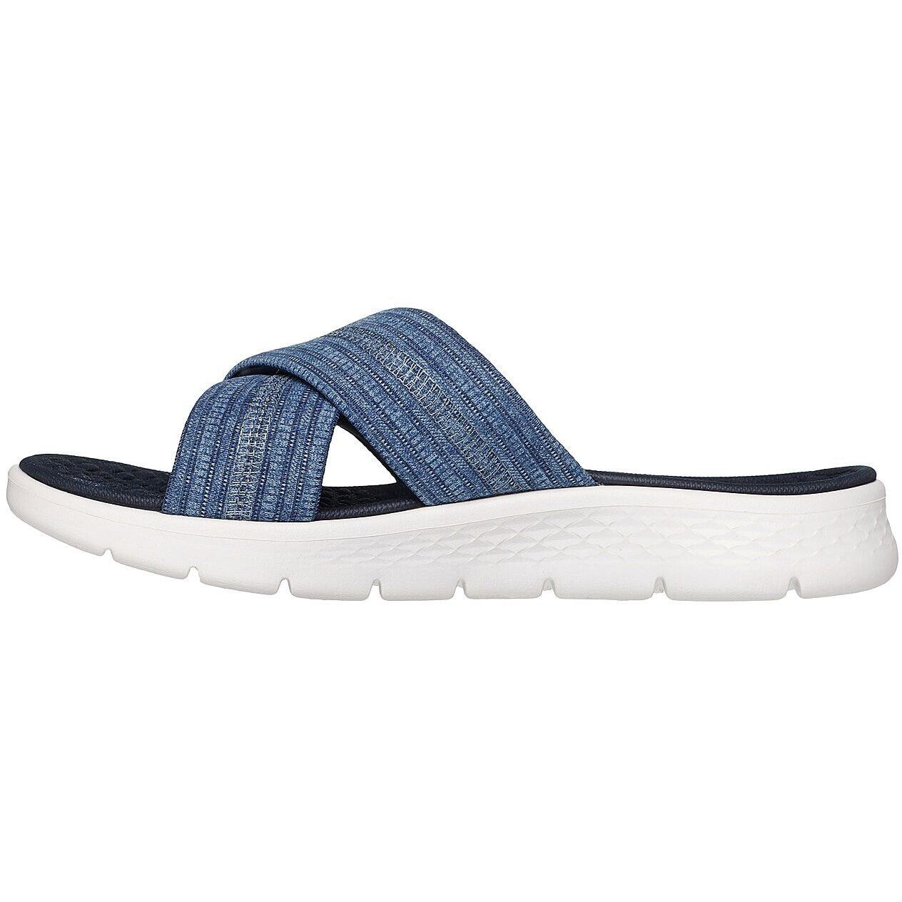 Schiaffi Skechers Go Walk Flex - Impress, Blu, Donne 5/5