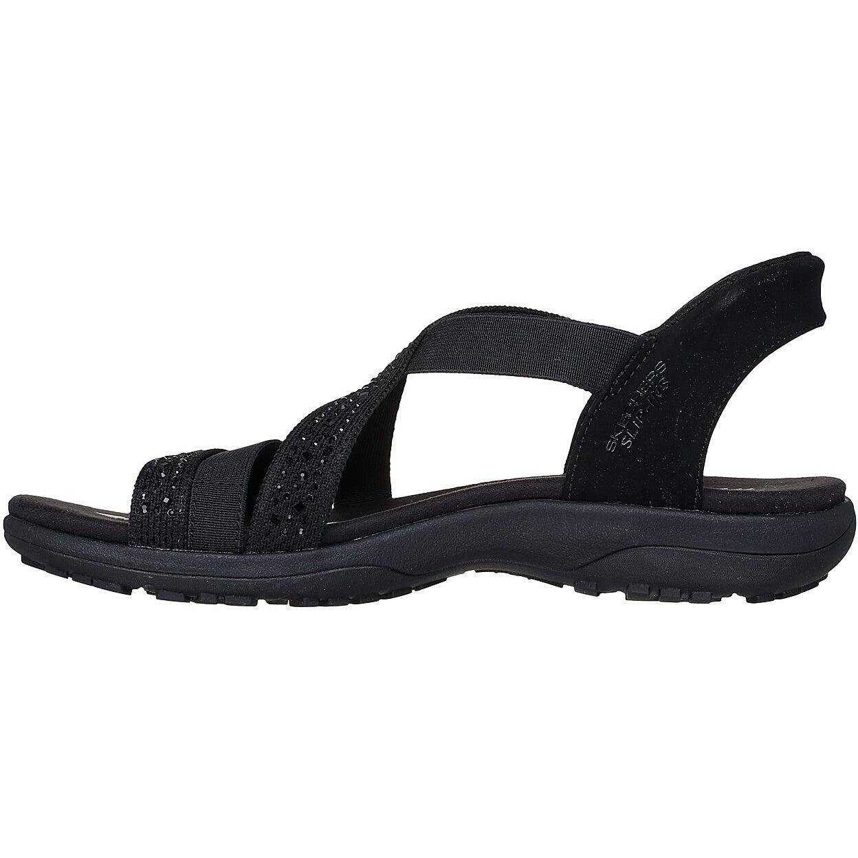 Sandales Skechers Reggae Slim - Summer Sparkle, Noir, Femmes 5/5