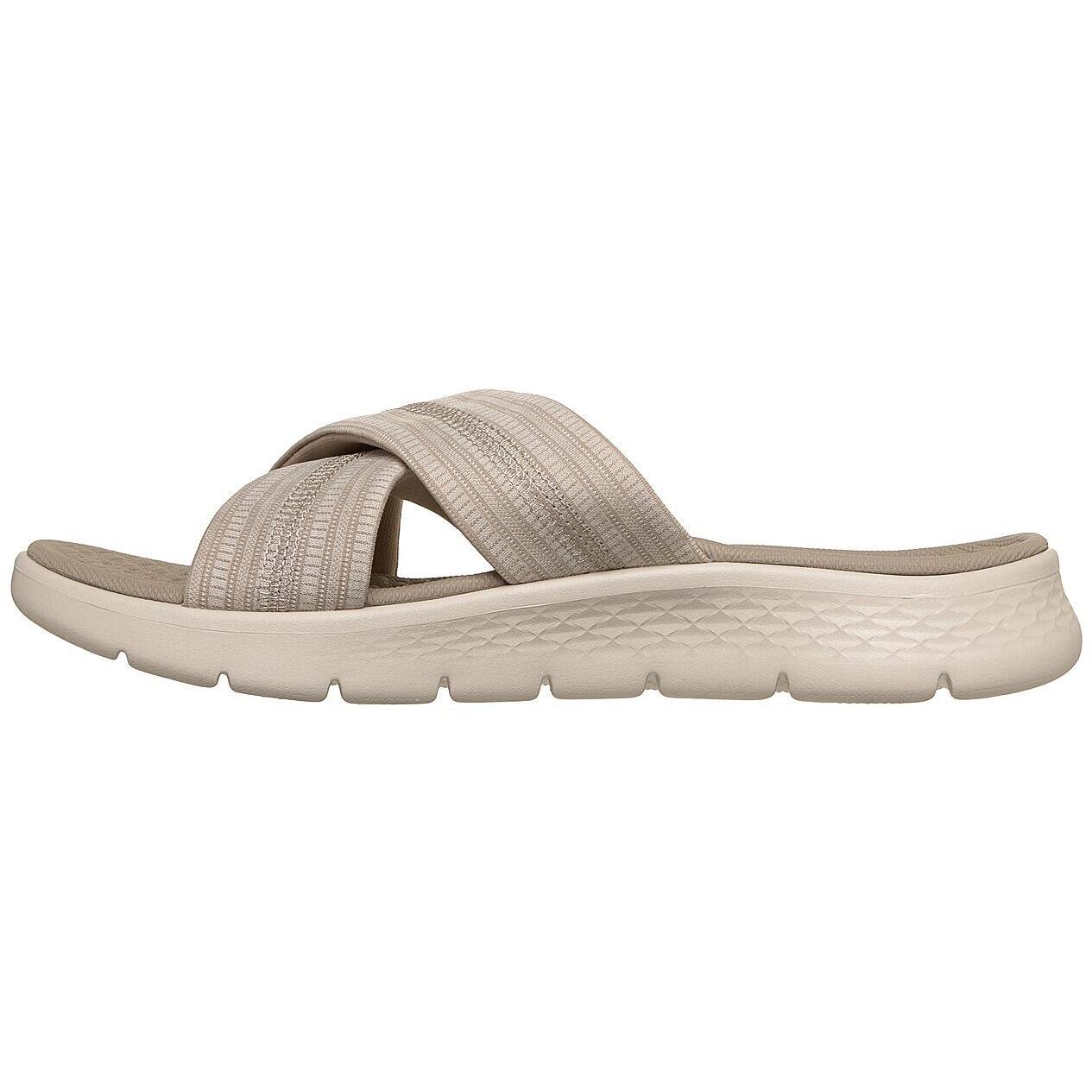 Slaan Skechers Go Walk Flex - Impress, Beige, Dames 5/5