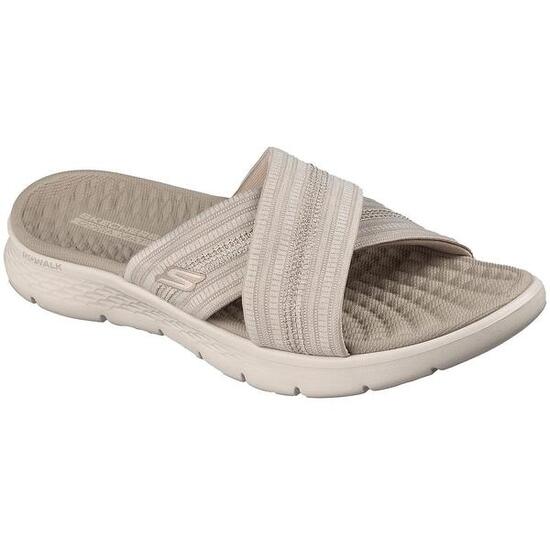 Ohrfeigen Skechers Go Walk Flex - Impress, Beige, Damen