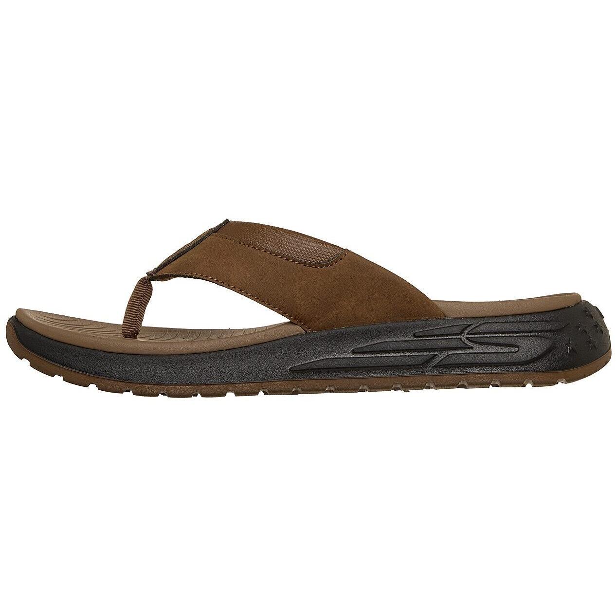 Slaan Skechers Street Retro Jogger-tate, Bruin, Mannen 5/5