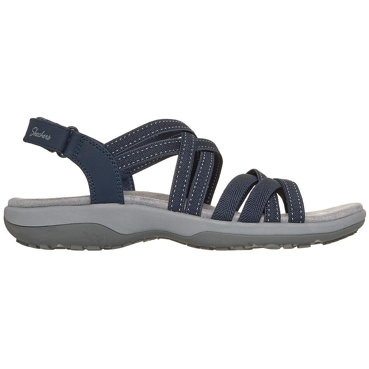 Sandales Skechers Reggae Slim - Summer Getaway, Bleu, Femmes 3/5