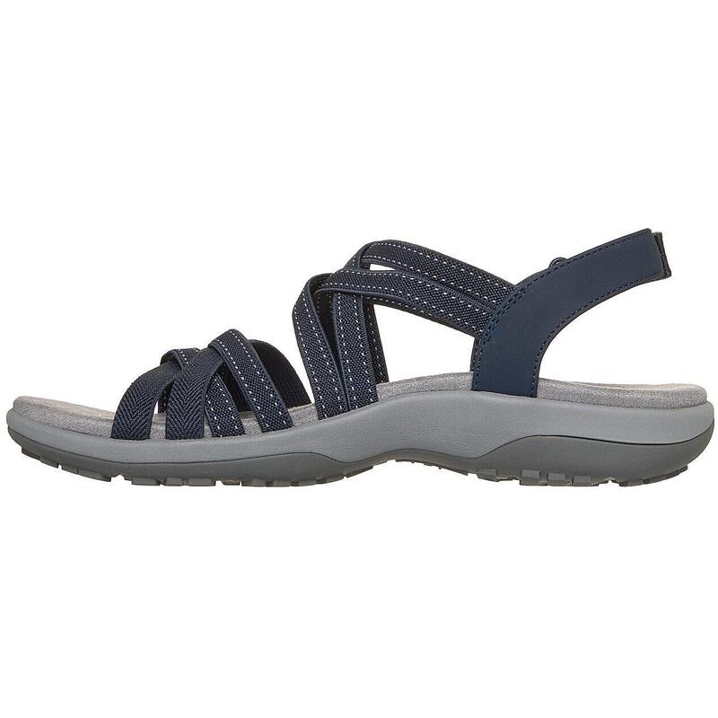Sandale femei Skechers Reggae Slim - Summer Getaway, Albastru