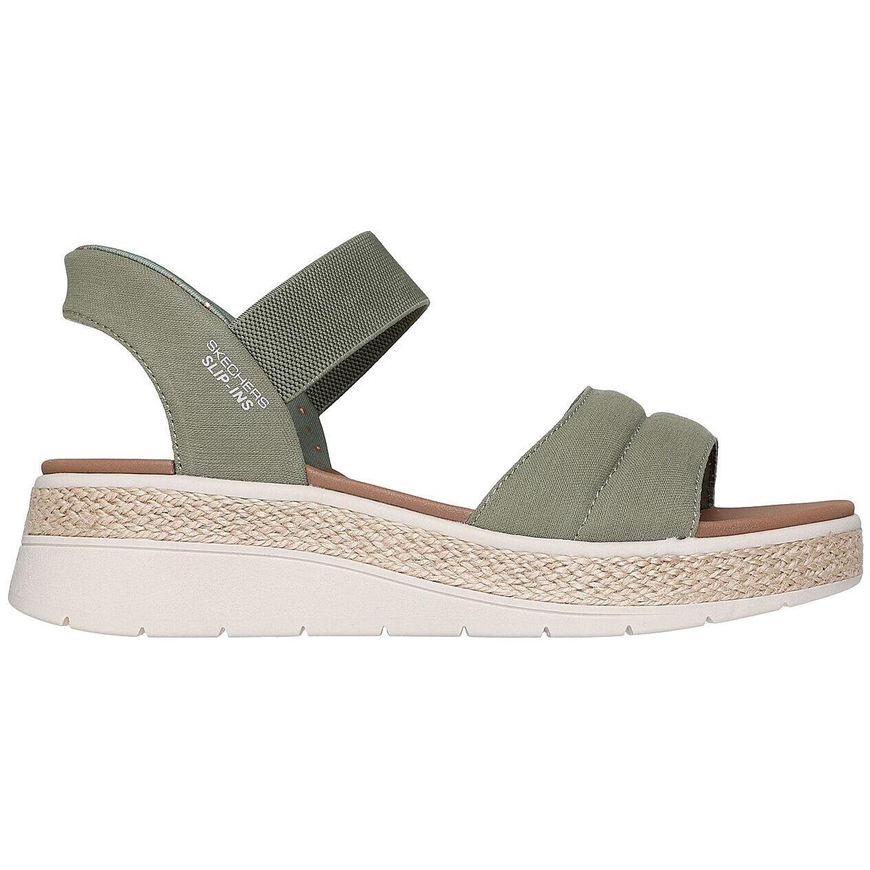 Sandalen Skechers Bobs Sun Ray, Groen, Dames 3/5
