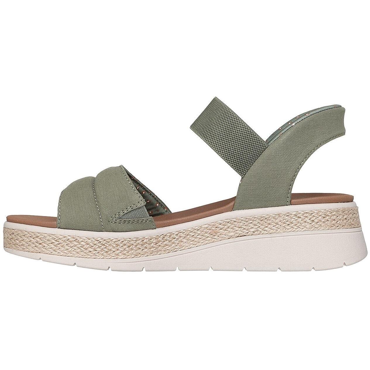 Sandalen Skechers Bobs Sun Ray, Groen, Dames 5/5