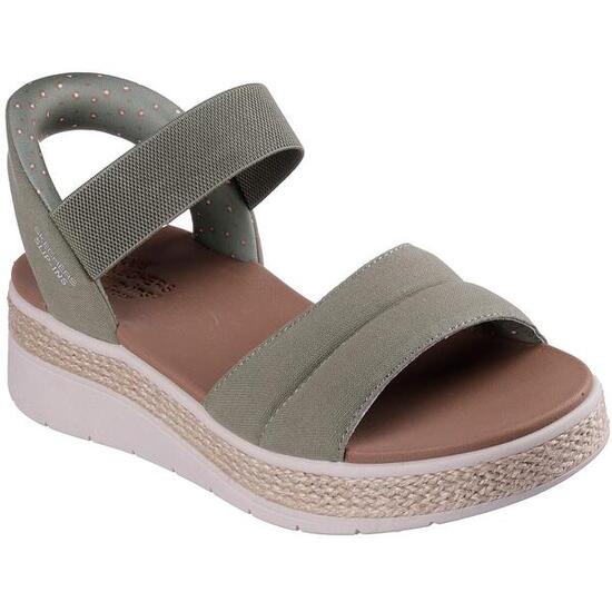 Sandalias Skechers Bobs Sun Ray, Verde, Mujer