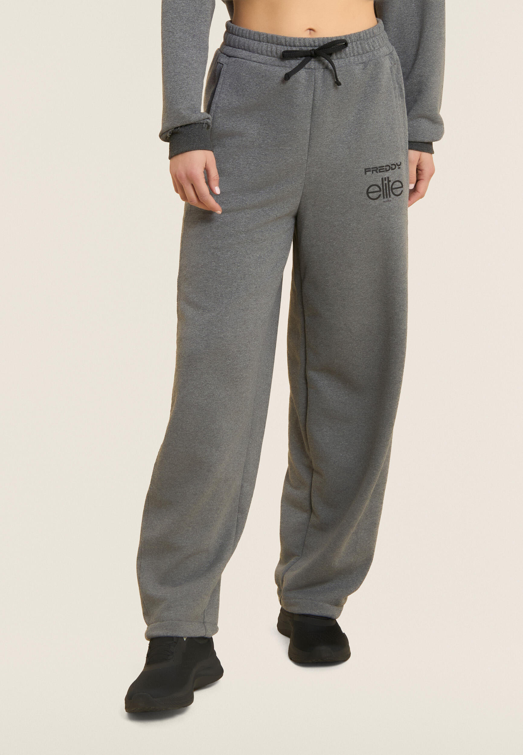 Pantalón deportivo jaspeado con pernera globo Freddy x ELITE 2/4