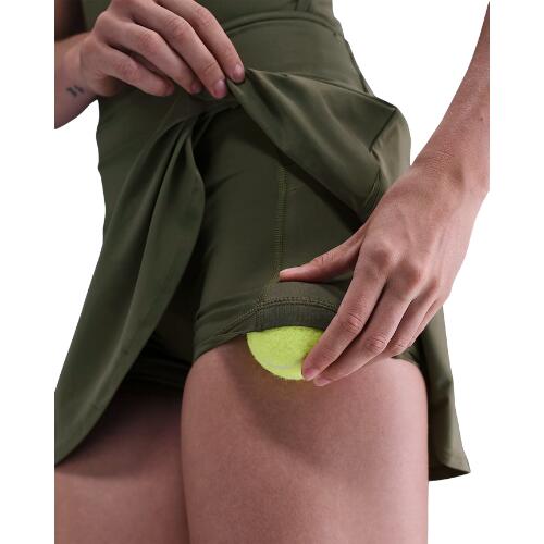 JUPE DE TENNIS COURTE  VICTORY DRI-FIT OLIVE MOYEN FEMME 5/5