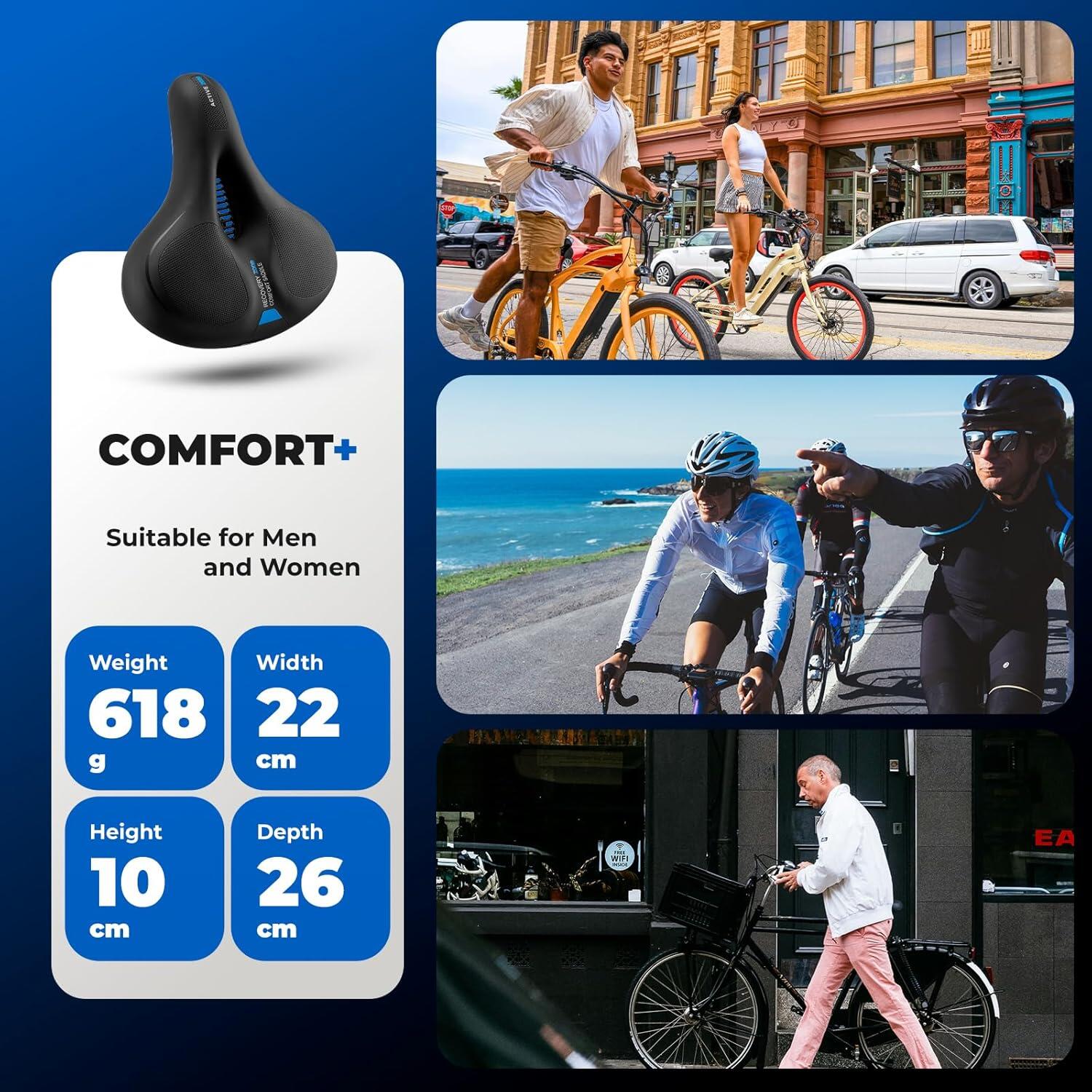 ROCKBROS Fahrradsattel Sattel Fahrradsitz Gel 2/6