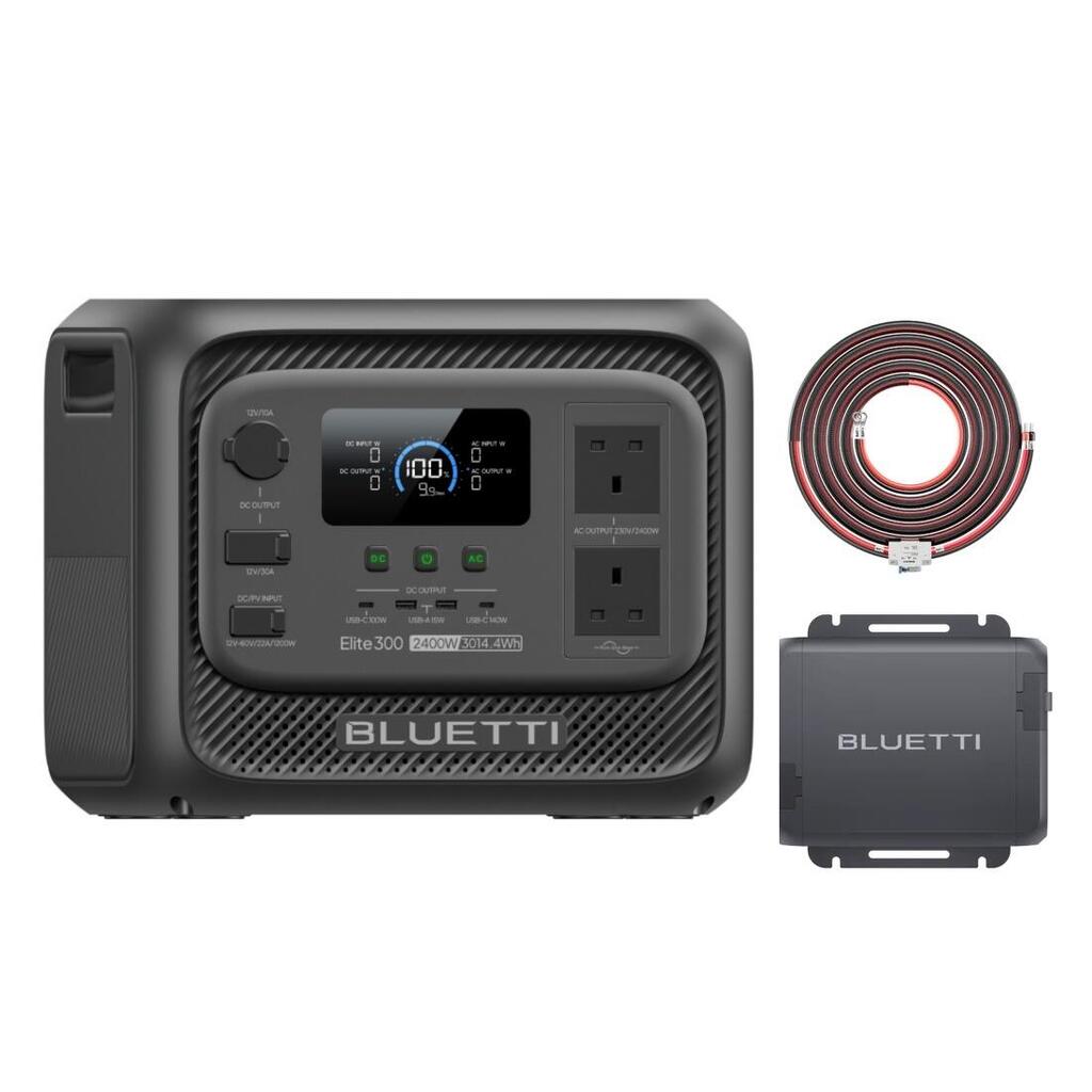 Elite 300 + Charger1  3014Wh Portable Power Station for RV Trips and Home Backup
