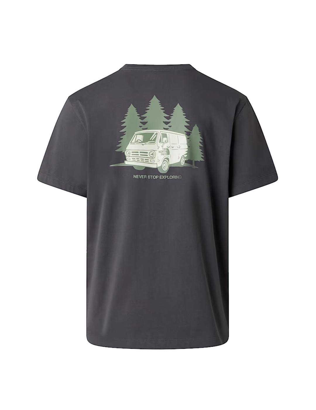 T-shirt pour homme The North Face Van Life Gris. 2/7