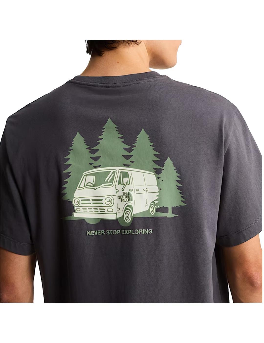 T-shirt pour homme The North Face Van Life Gris. 7/7