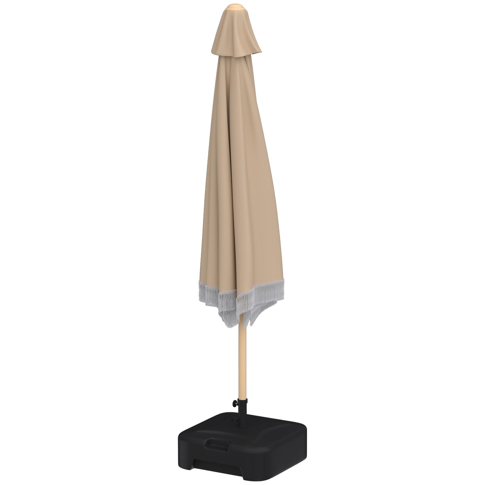 Sombrilla de Terraza Outsunny 266x266x238 cm Caqui 5/5