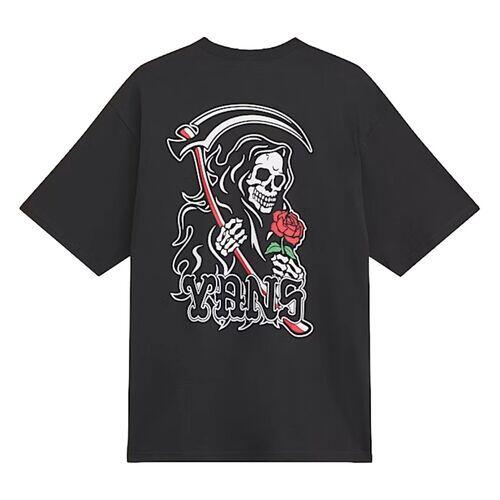 Camiseta Negra Vans So Long Reaper Black de Corte Holgado y Estilo Informal 5/5