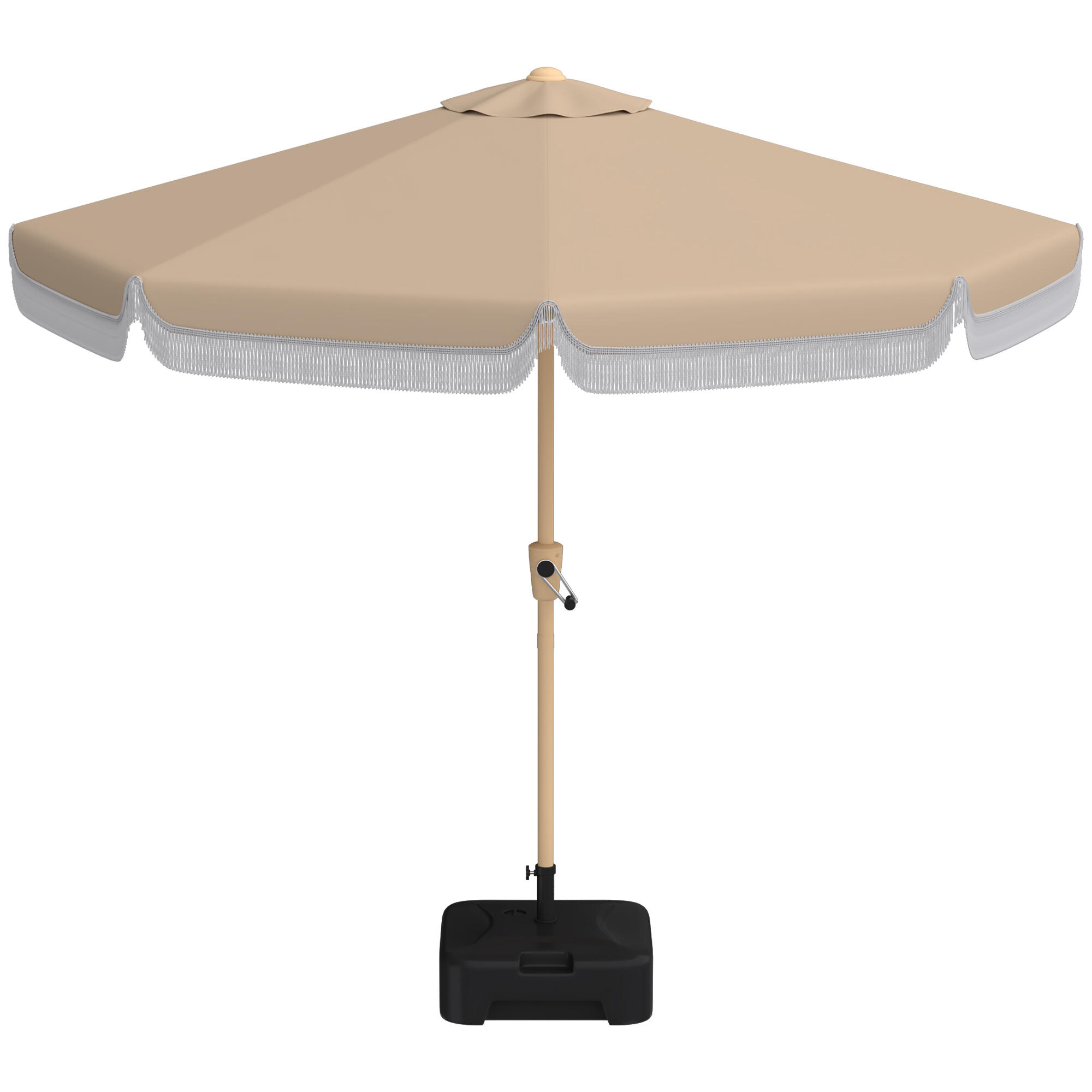 Sombrilla de Terraza Outsunny 266x266x238 cm Caqui 4/5