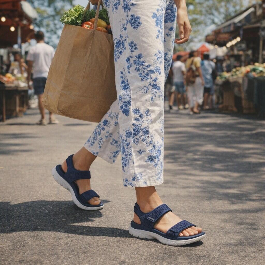 Summits Sandal Azul - Sandalia Vegana  Skechers 6/7
