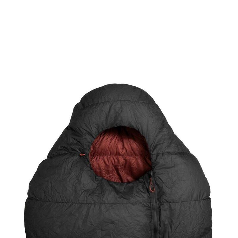 Mumiový spacák Gdry 500 M Jet Black - Fired Brick 185 -28°C