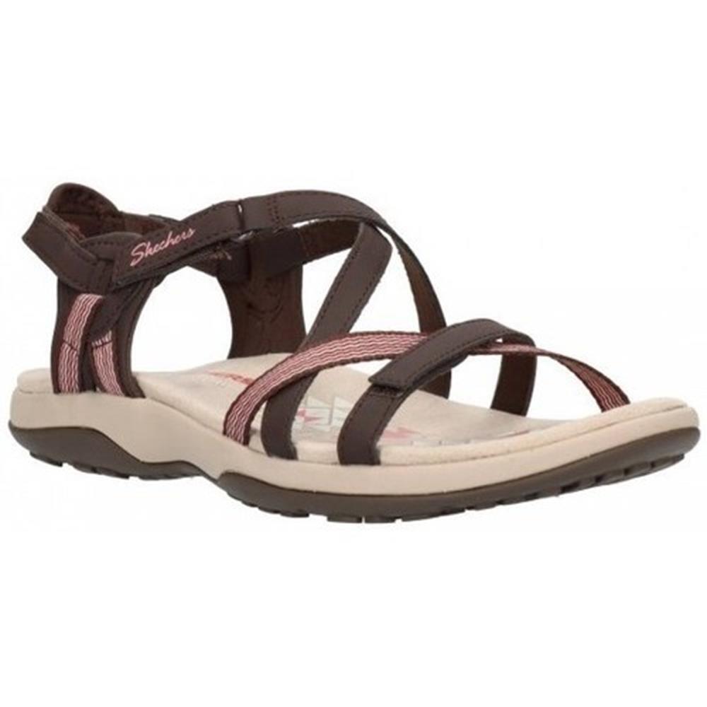 SANDALE Caminar FEMME Skechers Reggae Slim Sun Array MARRON 2/7